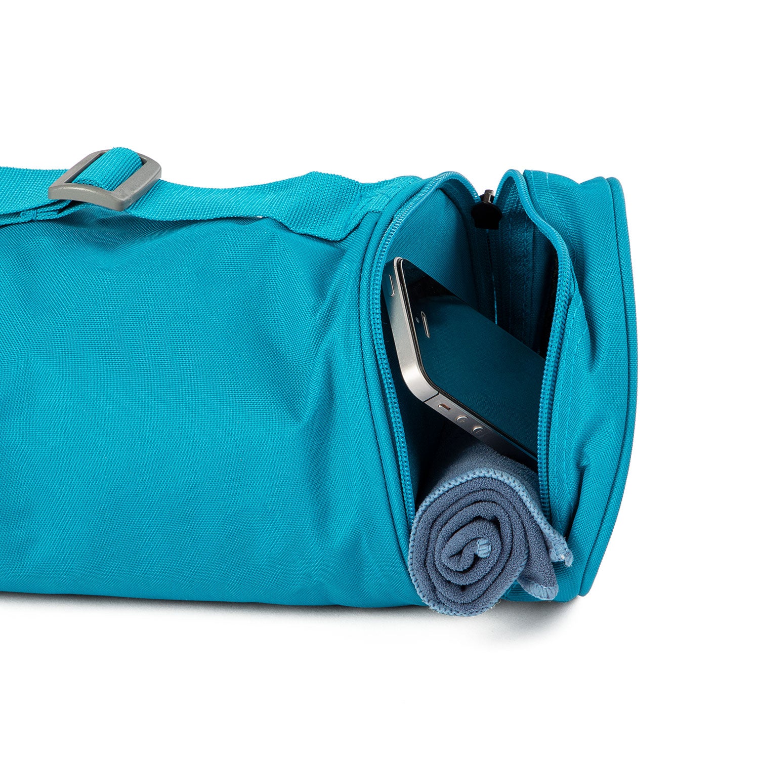 Maqueta de bolsa para esterilla de yoga, vista izquierda