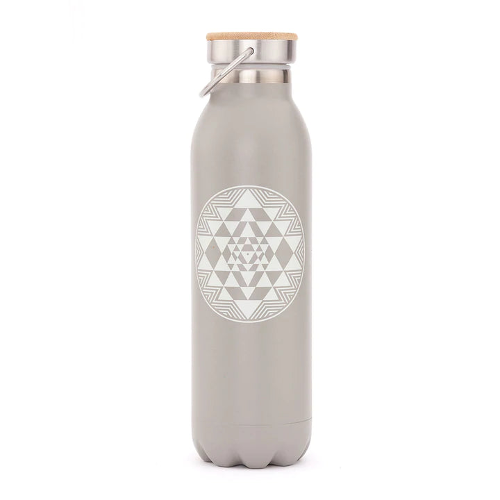 Set Botella + Bloque de Yoga de Corcho